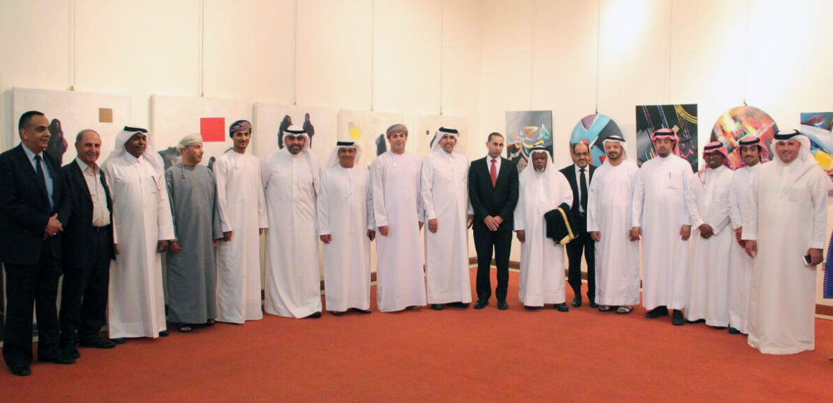 إفتتاح معرض الفن التشكيلي الخليجي الأردني