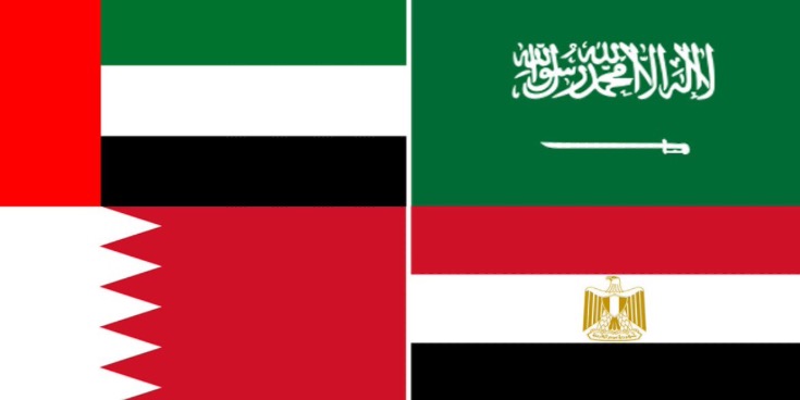 بيان سعودي - اماراتي -بحريني- مصري  لمواجهة الارهاب القطري