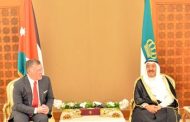 أمير الكويت والعاهل الأردني يبحثان التوصل لحلول سياسية لأزمات المنطقة