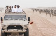 بمنطقة الظفرة محمد بن زايد يشهد ختام فعاليات التمرين العسكري 